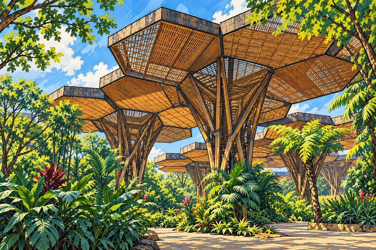 Ilustraci&oacute;n de Jard&iacute;n Bot&aacute;nico Joaqu&iacute;n Antonio Uribe