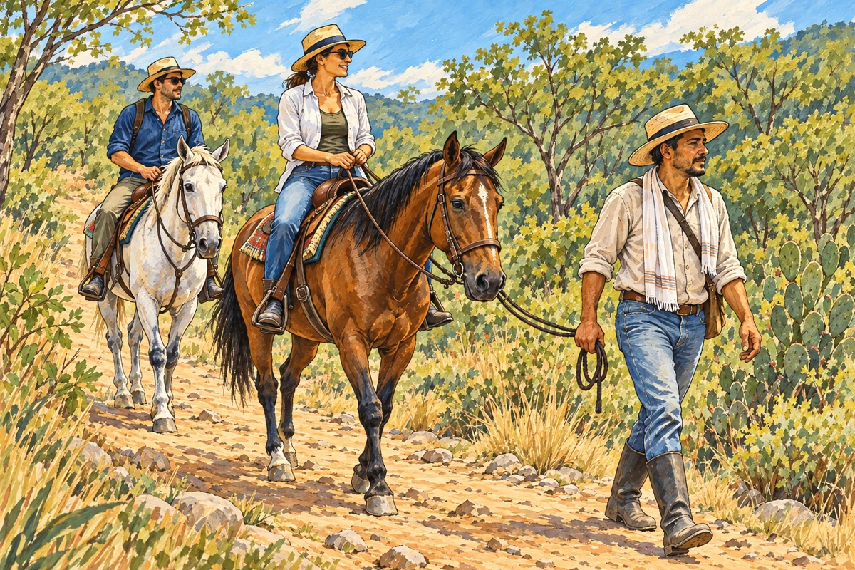 Ilustraci&oacute;n tem&aacute;tica: Cabalgata rural