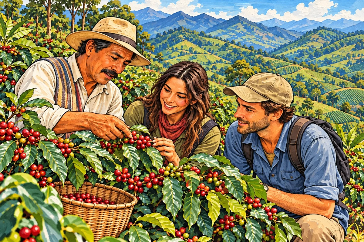 Ilustración de Tour cafetero