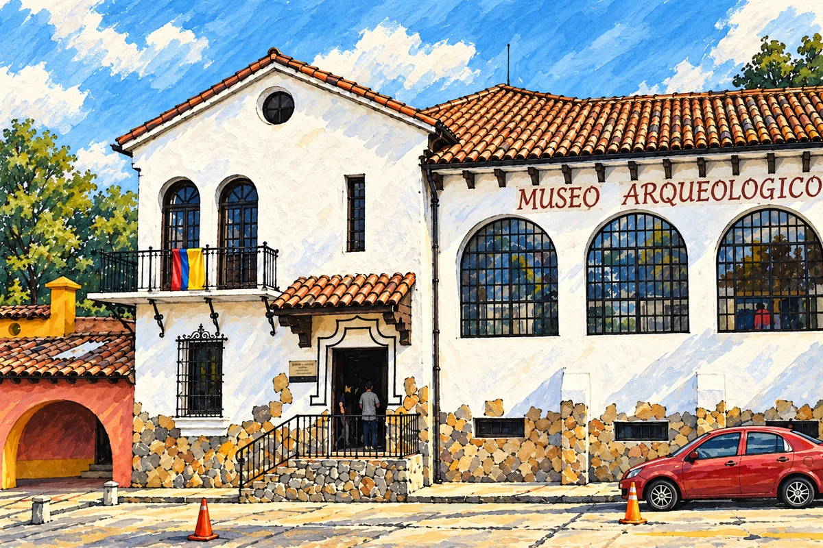 Museo Arqueol&oacute;gico &middot; ilustraci&oacute;n editorial