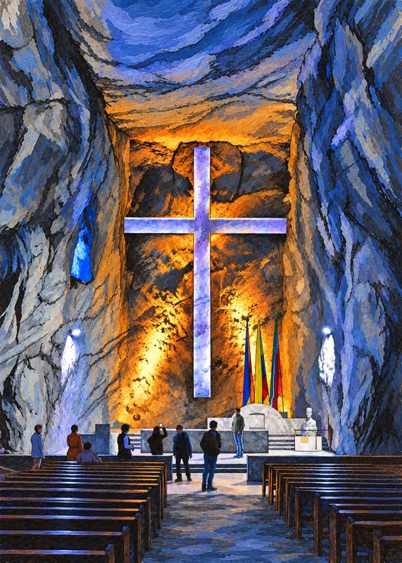 Catedral de Sal &middot; ilustraci&oacute;n editorial
