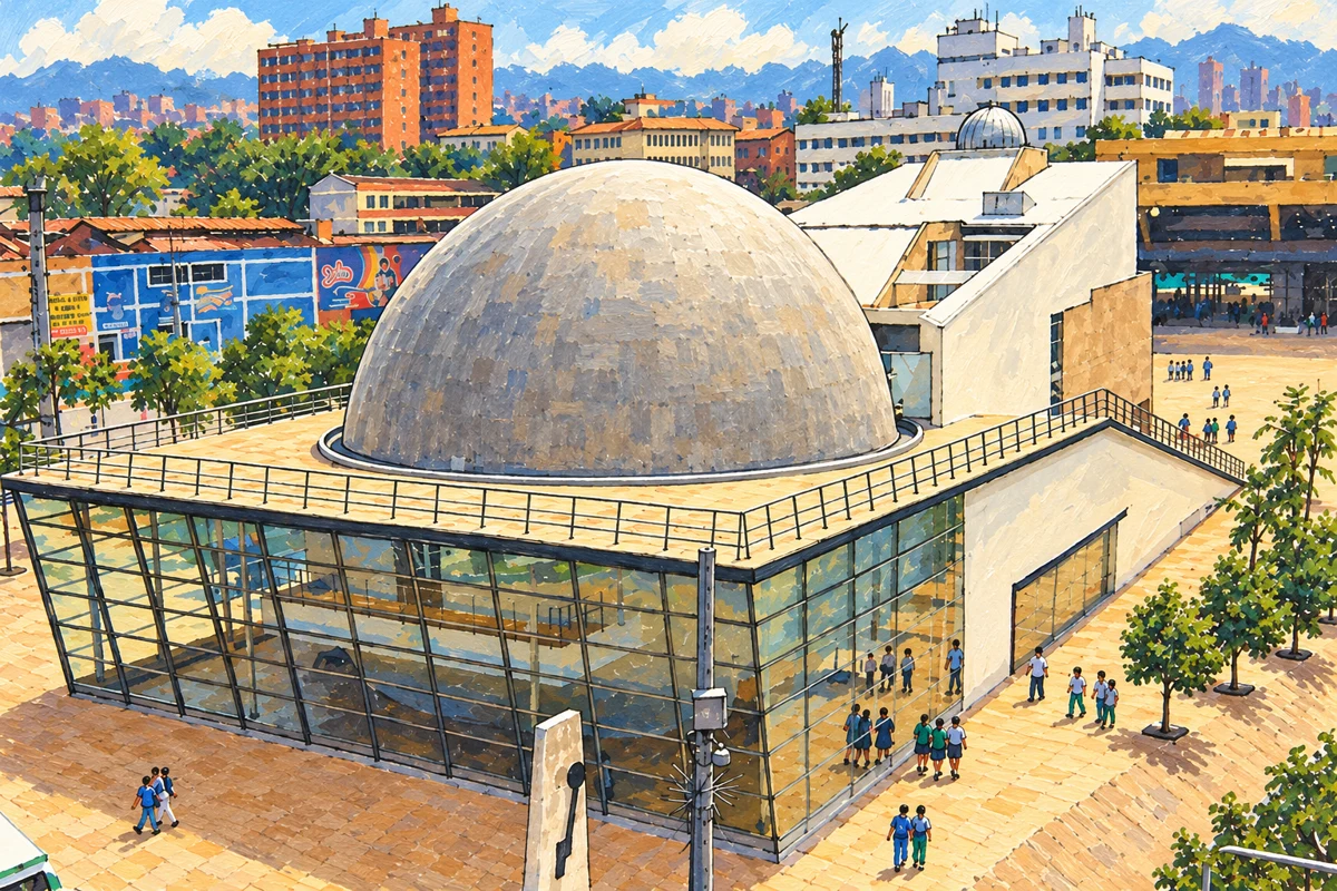Ilustraci&oacute;n editorial: Planetario de Medell&iacute;n