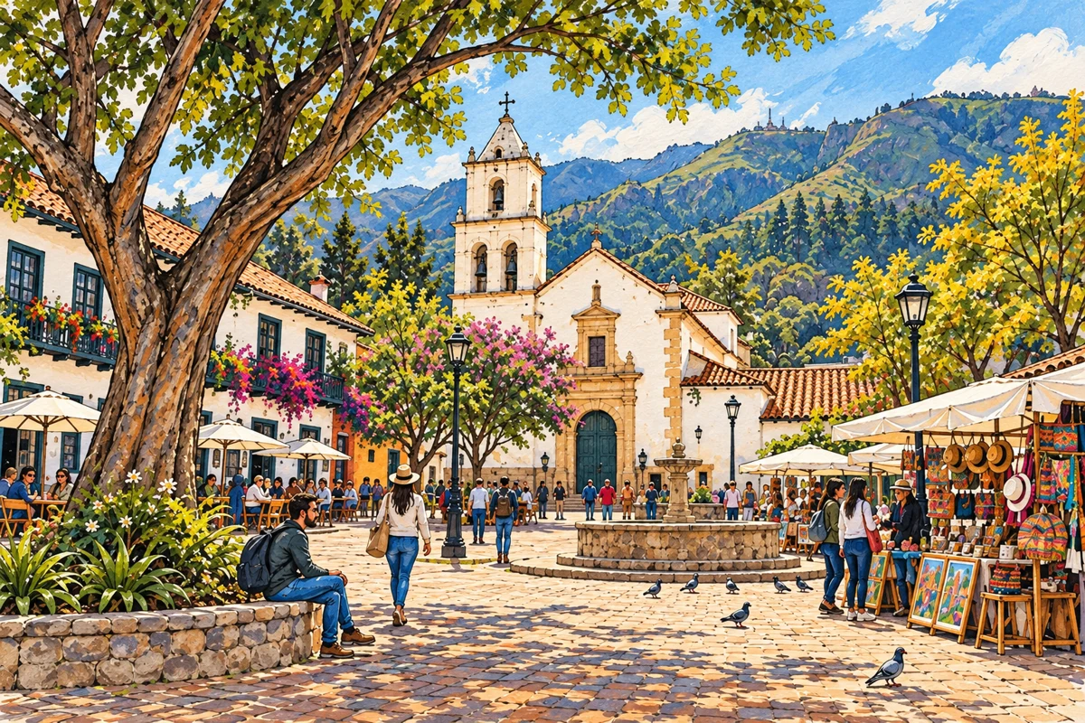 Usaquén: plaza, calles y mercado