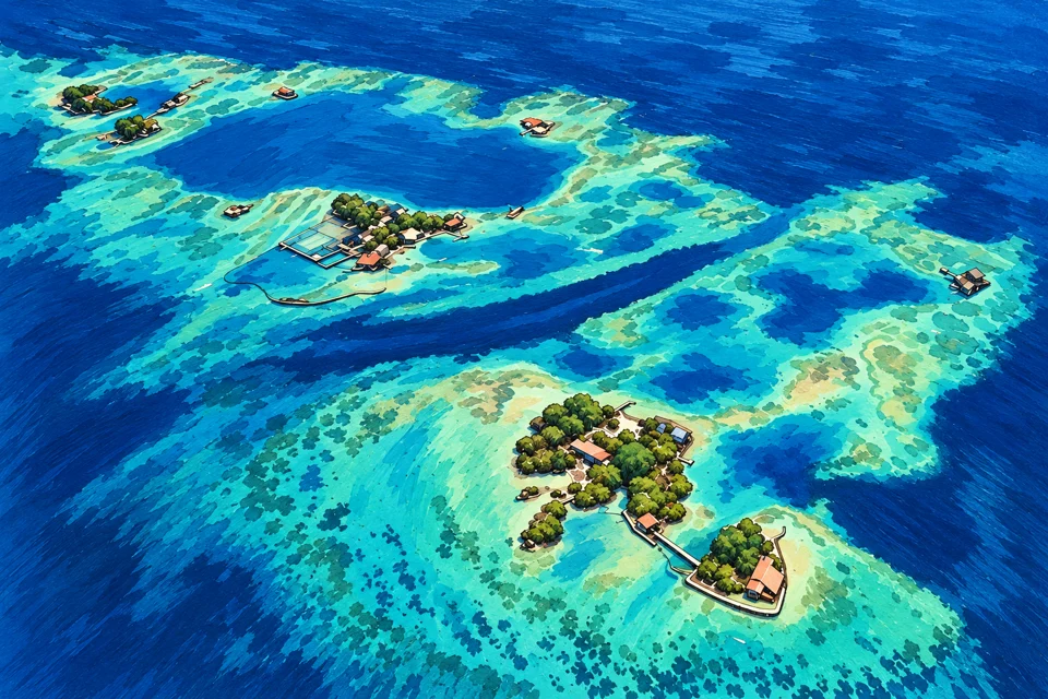 Ilustraci&oacute;n editorial: Excursi&oacute;n a las Islas del Rosario