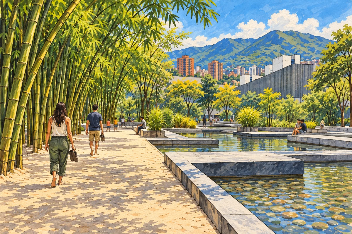 Ilustraci&oacute;n de Parque de los Pies Descalzos