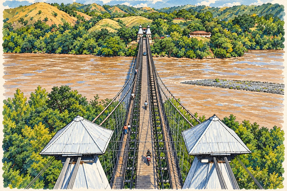 Ilustraci&oacute;n editorial: Puente de Occidente