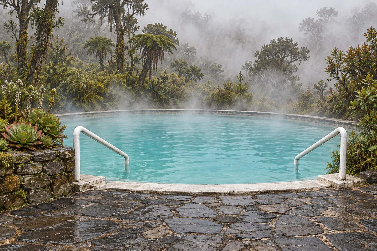 Aguas termales en los alrededores