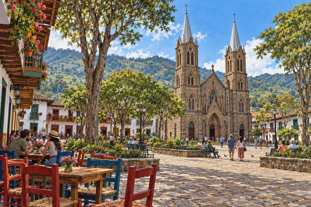 Ilustración de Parque y basílica de Jardín