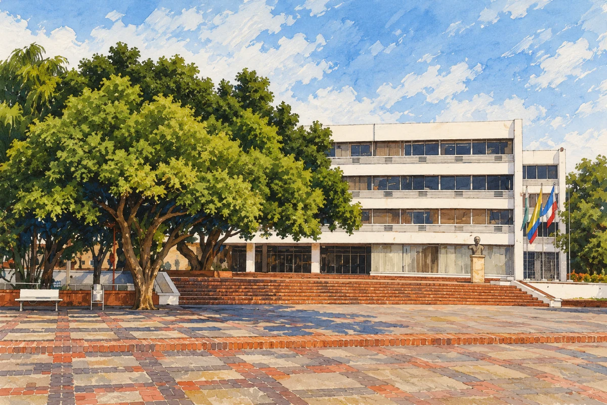 Plaza Alfonso L&oacute;pez y centro hist&oacute;rico